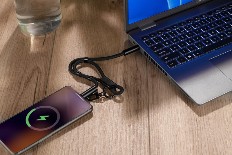Smycz do telefonu z funkcją ładowania CHARD MINI 60W